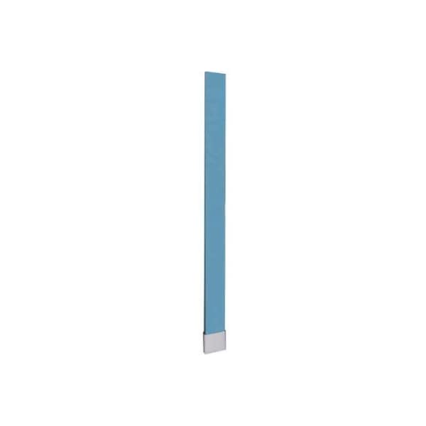 Gec ASI Global Partitions Polymer Pilaster w/ Shoe - 12inW x 82inH Charcoal 40-90871295-CH - main